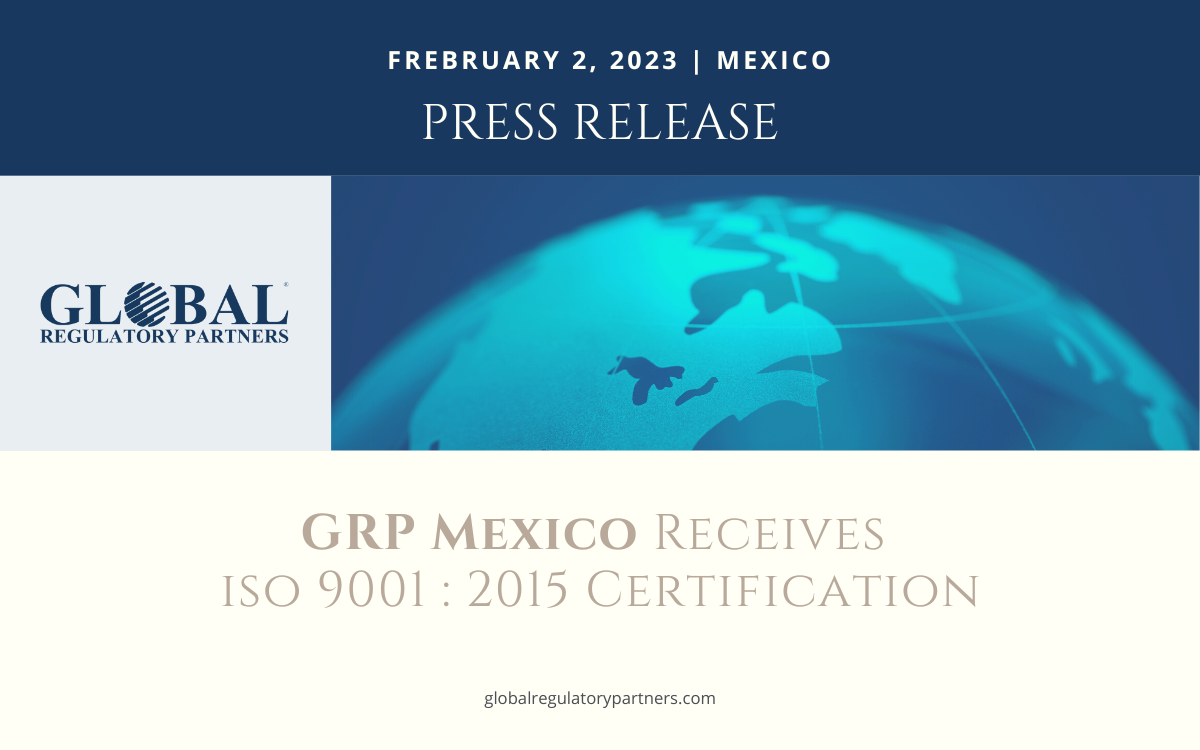 Press Release: GRP receives ISO 9001:2015 certification in Mexico