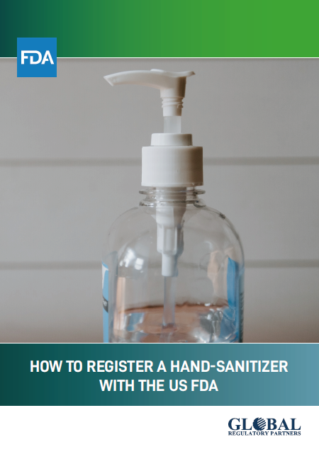How to register a hand sanitizer with the US FDA